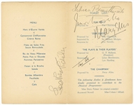 Fully Signed "The O.P. Club" Tribute Dinner Menu