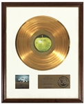 John Lennon “Mind Games” Original RIAA White Matte Gold Album Award Presented to John Ono Lennon