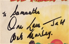 Bob Marley Signed & Inscribed Uprising Album (JSA & REAL)