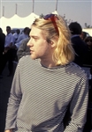 Nirvana Kurt Cobain Owned & Worn Blue & White Striped Shirt