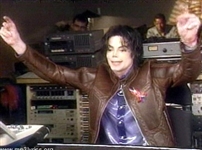 Michael Jackson’s “What More Can I Give” Music Video Worn Brown Leather Jacket (Frank Cascio)