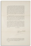 Harry Houdini Typed Letter Signed an ''Open Letter'' to President Coolidge Restricting Spiritualists'' (PSA)