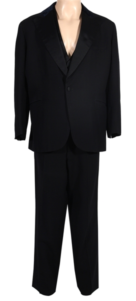 Frank Sinatra Stage Worn & Owned 1975 Bespoke Tuxedo Outfit with Vest and Boots (Artie Shaw)
