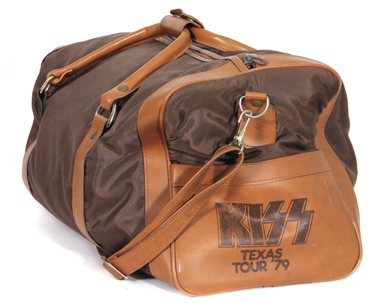 KISS Dynasty Concert Tour 1979 Stone City Attractions Promo Duffel Travel Bag -- formerly owned by Peter Criss