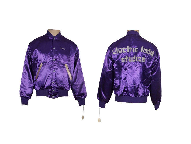 KISS 1975 Gene Simmons Electric Lady Studios Satin Jacket 2001 Official Kiss Auction Collection