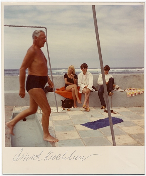 "Beatles On The Beach" Rare Original 1963 Photograph Signed by Astrid Kirchherr