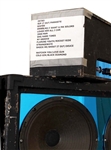 KISS Ace Frehley Anomaly Tour 2009 Concert Stage Backline Used Stage Prop Guitar Stack (Prop Amp Head & Speaker Cabinets 3pc Set) with Setlist