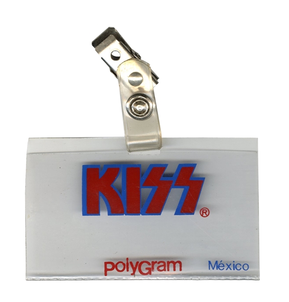 KISS Mexico Music From The Elder Album Press Conference Clip On Admission Pass 1981