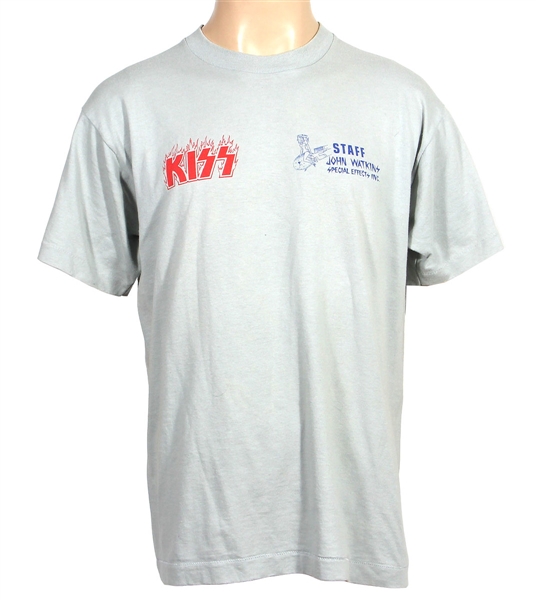 KISS Farewell Tour 2000 T-Shirt Pyro Concert Road Crew Production Staff Show Gene Simmons Your Tits Shirt