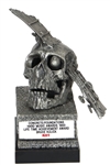 KISS Bruce Kulick Concrete Foundations Life Time Achievement Metal Skull Award 1993 with Clipping Photo