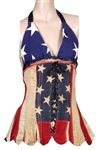 Courtney Love 2004 Blender Magazine Cover Worn American Flag Corset Outfit