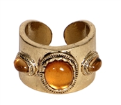Jimi Hendrix Owned and Worn Gold Amber Ring