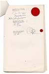 John Lennon Signed 1977 Beatles Settlement Agreement Ending Relationship with Allen Klein (ABKCO) Caiazzo