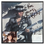 Stevie Ray Vaughan and Double Trouble Signed "Texas Flood" Debut Album Flat (JSA & REAL)