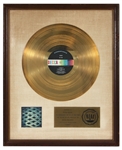 The Who "Tommy" Original RIAA White Matte Gold Album Award Presented to Manager Peter Rudge