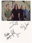 Foo Fighters Band Signed Book Page Photograph (REAL)