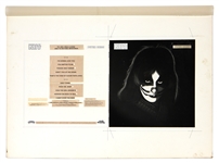 KISS 1978 Peter Criss Solo Album Cover Master Mechanical Production Layout Proof Designed by Dennis Woloch