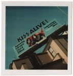 KISS Original Vintage Polaroid Photo taken by Ace Frehley of The Alive Billboard on Sunset Blvd advertising the upcoming LA Forum Concerts