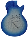 KISS Ace Frehley Gibson Les Paul Guitar Signed Paint Sample Body for Blue Burst Silver Sparkle Finish Approval 1998 -- formerly owned by Ace Frehley