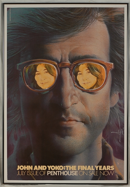 John Lennon/Ono Penthouse Poster One-Of-a-Kind