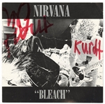 Nirvana Signed Bleach CD Jacket (JSA)