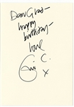 Eric Clapton Signed Birthday Card (REAL)