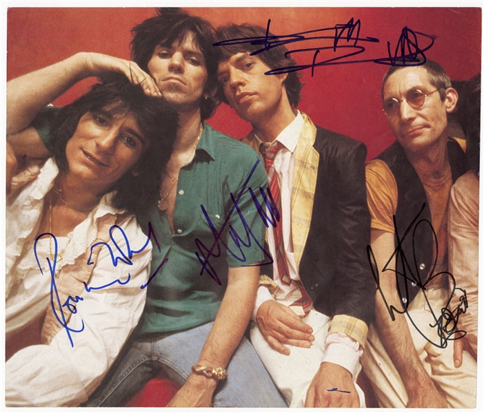 The Rolling Stones Band Signed Oversized Photograph (JSA)