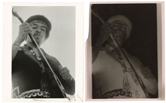 Jimi Hendrix Original 8 x 10 Photograph Set with Negatives