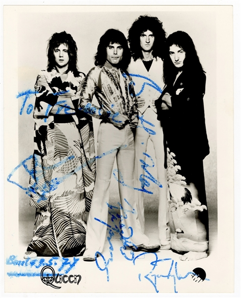 Queen Band Signed Promotional Photograph (JSA & REAL)