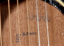 Elvis Presley Film Played Gibson Sunburst Acoustic Guitar with Elvis and MGM Stamps