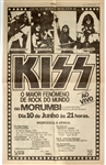 KISS Creatures of the Night Sao Paulo Brazil 1983 Newspaper Concert Poster