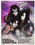 KISS Alive Tour October 20, 1975 St. Petersburg, Florida Concert Poster -- purchased from the Promoters Office Assistant