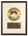 The Doors “Hello, I Love You” Original RIAA White Matte Gold 45 Award Presented to The Doors