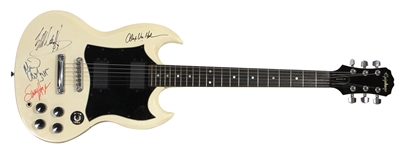 Van Halen Band Signed Guitar (REAL)