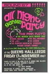 Pink Floyd 1967 All Night Garden Party Concert Poster Leeds