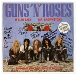 Guns N Roses 1987 Autographed Debut Single “It’s So Easy” Signed At The Marquee Club