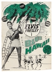 Elvis Presley Danish "Blue Hawaii" Promotional Poster