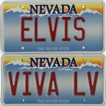 Lot of 4 Elvis Presley License Plates