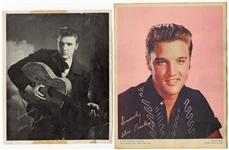 Lot of 2 Elvis Presley Press Photographs