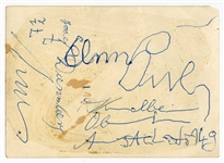 Elvis Presley Signed Original Army Germany Snapshot (JSA)