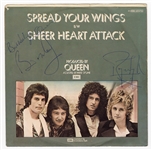 Queen Brian May and Roger Taylor Signed “Spread Your Wings” 45” Sleeve (JSA)