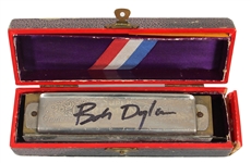 Bob Dylan Signed and Stage Used Hohner Harmonica (REAL)