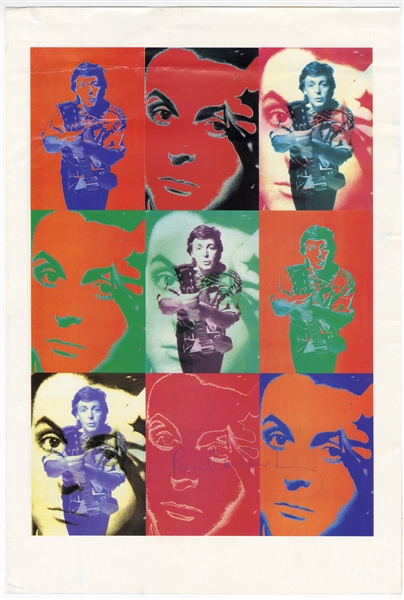 Paul McCartney Signed Color Photograph Lithograph