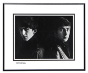 Beatles "George and John Back" Astrid Kirchherr Signed Original Photograph