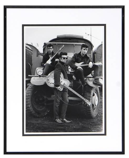 Beatles "The Beatles Truck" Astrid Kirchherr Original Signed Photograph