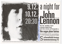 Beatles "A Night for John Lennon" Klaus Voormann Signed Poster