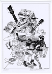Beatles Abbey Road Original Klaus Voormann Signed Original Artwork