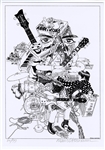 Beatles Abbey Road Original Klaus Voormann Signed Original Artwork