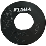 Metallica Stage Used & Band Signed Tama Drumhead From 1991-1992 “Wherever We May Roam” Tour