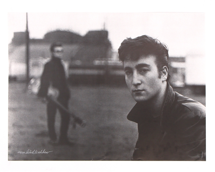 Beatles "John Lennon Fun Fair" Astrid Kirchherr Signed Over-Sized Original Limited Edition Art Print